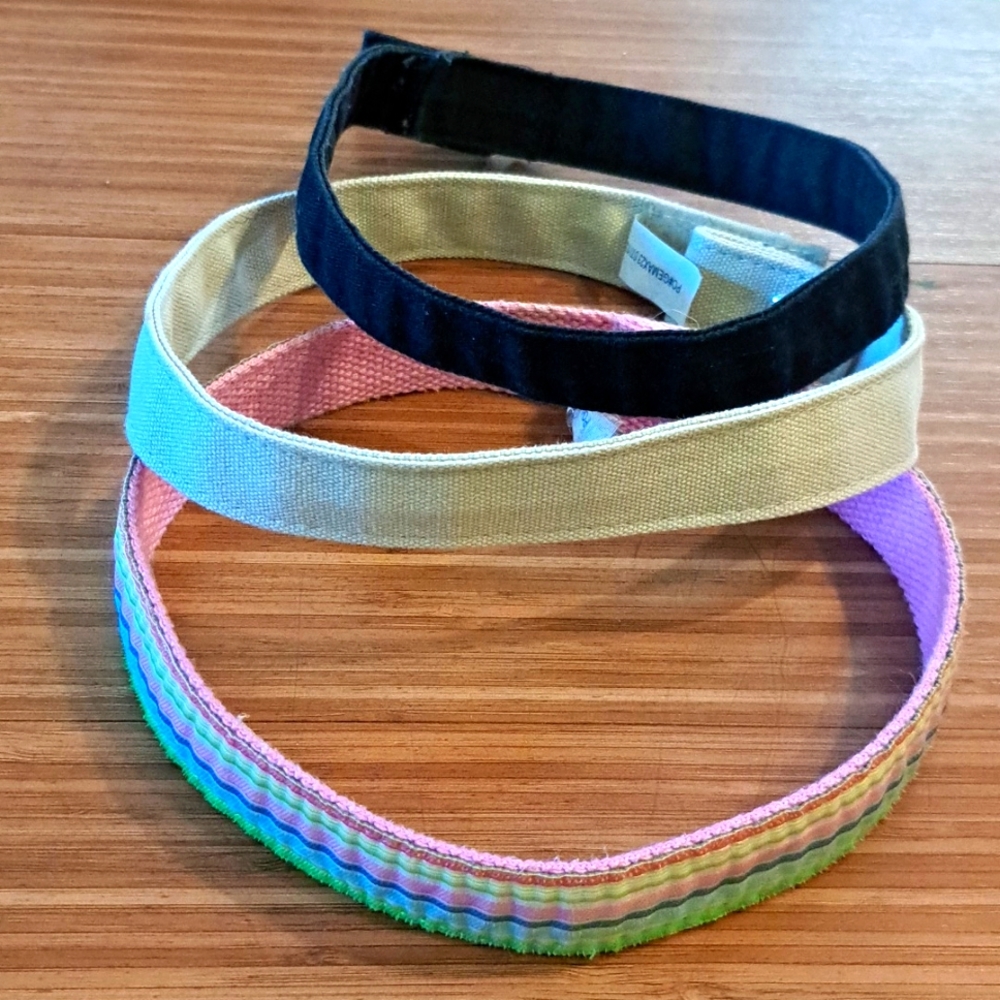 3 MYSELF BELTS XS UNISEX BOY GIRL BLACK TAN PINK RAINBOW